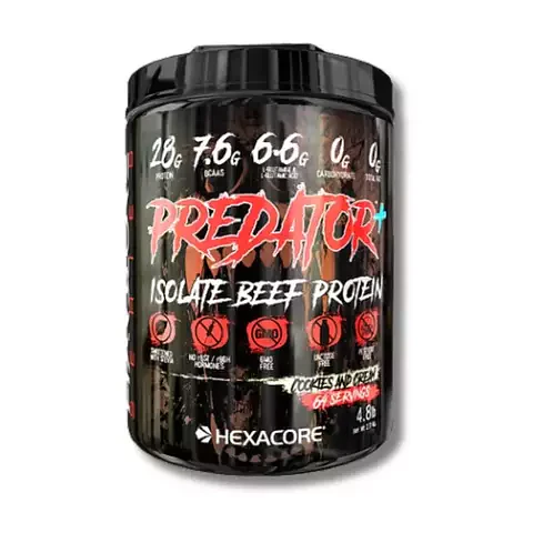 Hexacore PREDATOR Isolate BEEF Protein (4.8 lbs) 64 servicios Cookies N Cream