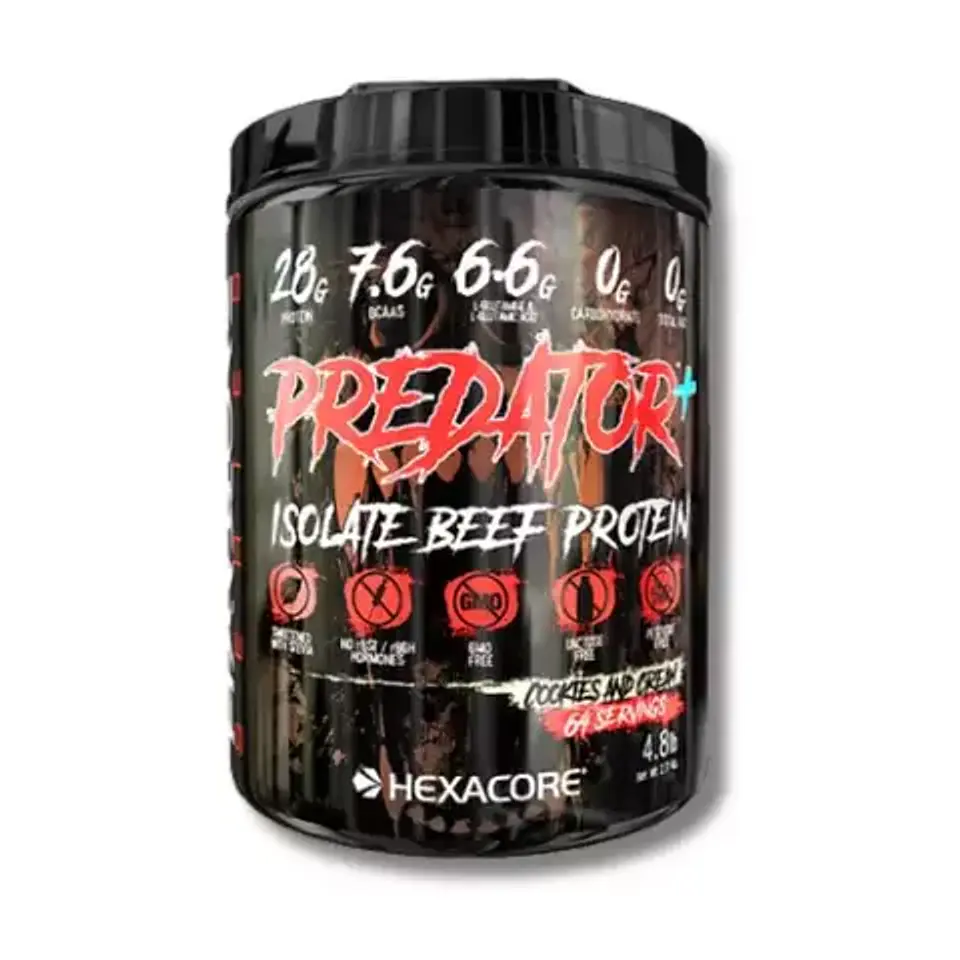 Hexacore PREDATOR Isolate BEEF Protein (4.8 lbs) 64 servicios Cookies N Cream 1