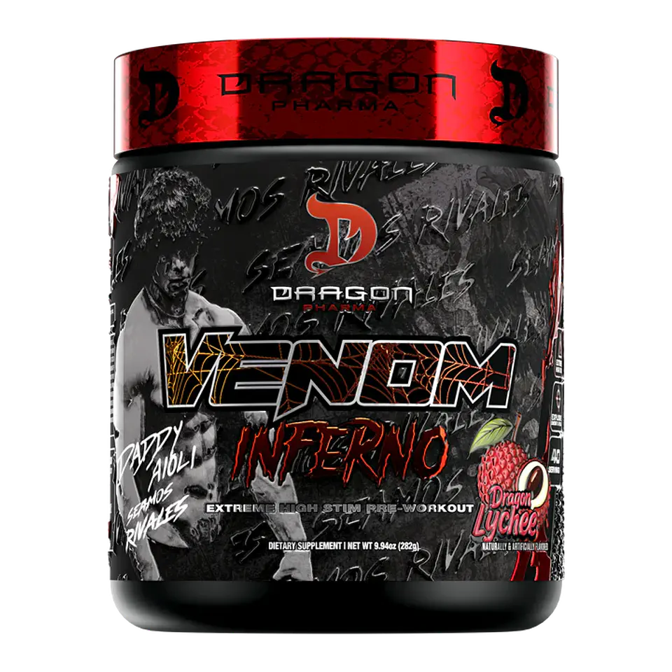 Pre entreno VENOM INFERNO Extreme Pre Workout Dragon lychee (LIMITED EDITION) (40 servicios) 1