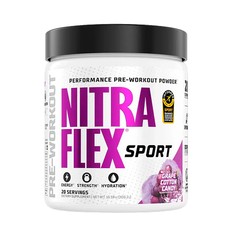GAT Nitraflex EXTREME SPORT Performance Pre entreno Powder USA 309 grs (20 servicios) Grape cotton candy