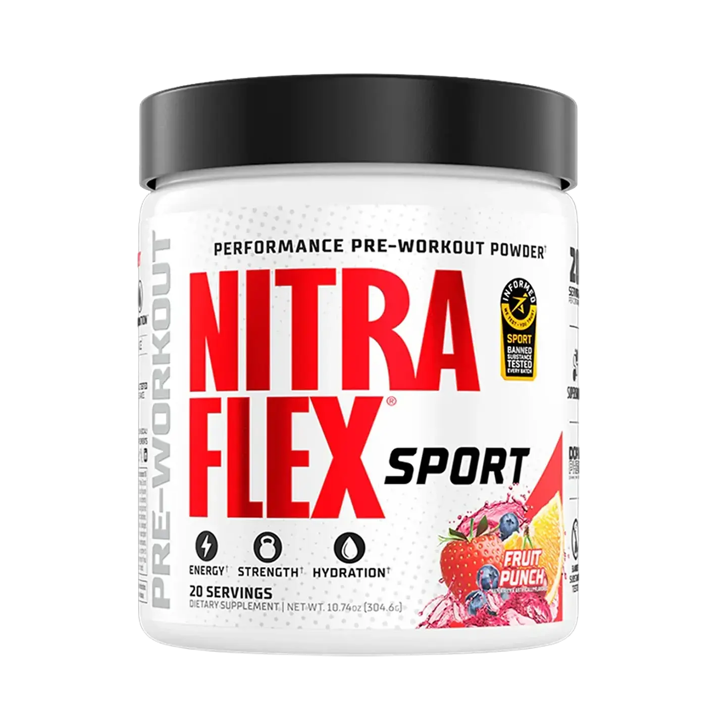 GAT Nitraflex EXTREME SPORT Performance Pre entreno Powder USA 309 grs (20 servicios) Fruit Punch 1
