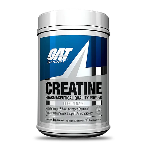 GAT Creatina HIGH QUALITY MICRONIZED Powder Essentials (60 servicios)