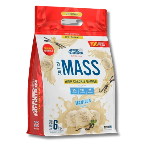 Applied Nutrition CRITICAL MASS High Calorie Gainer 6 kg (25 servicios) Vainilla