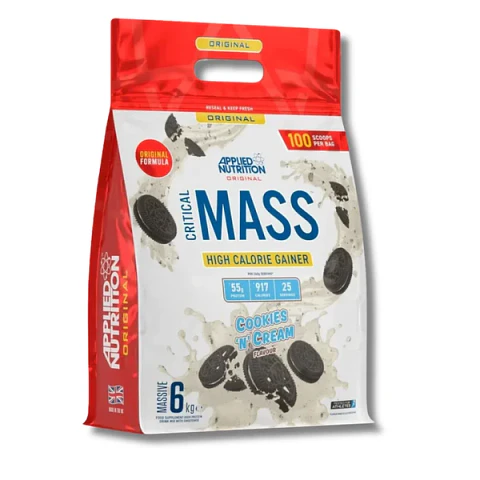 Applied Nutrition CRITICAL MASS High Calorie Gainer 6 kg (25 servicios) Cookies N Cream