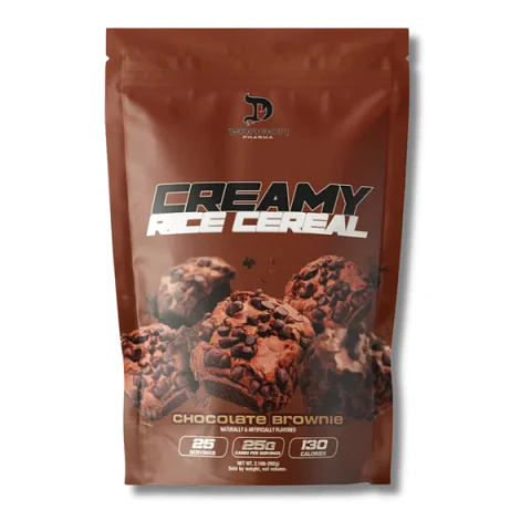 DRAGON PHARMA Creamy RICE CEREAL 1.96 lbs (25 servicios) Chocolate Brownie