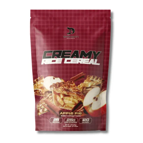 DRAGON PHARMA Creamy RICE CEREAL 1.96 lbs (25 servicios) Apple pie