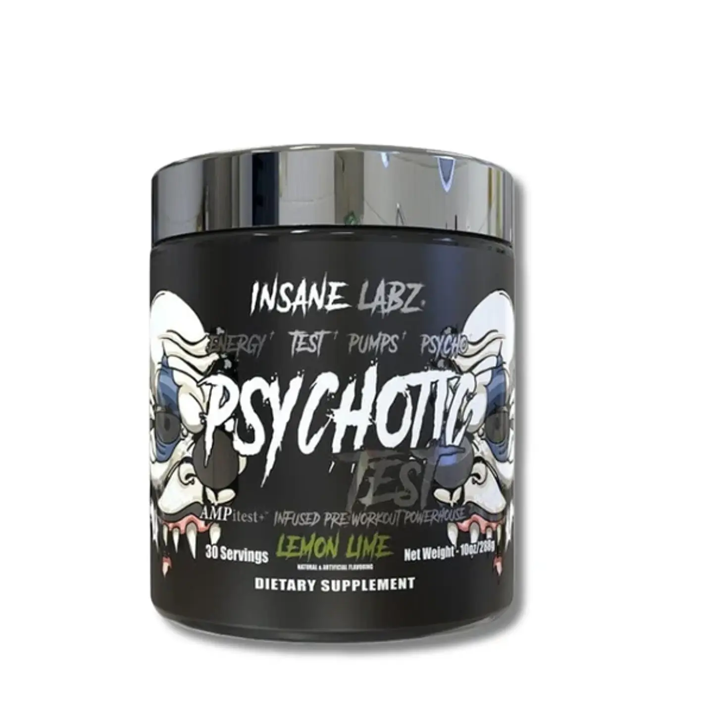 Pre entreno INSANE LABZ Psychotic TEST Infused - Lemon Lime (35 SERVICIOS) 1