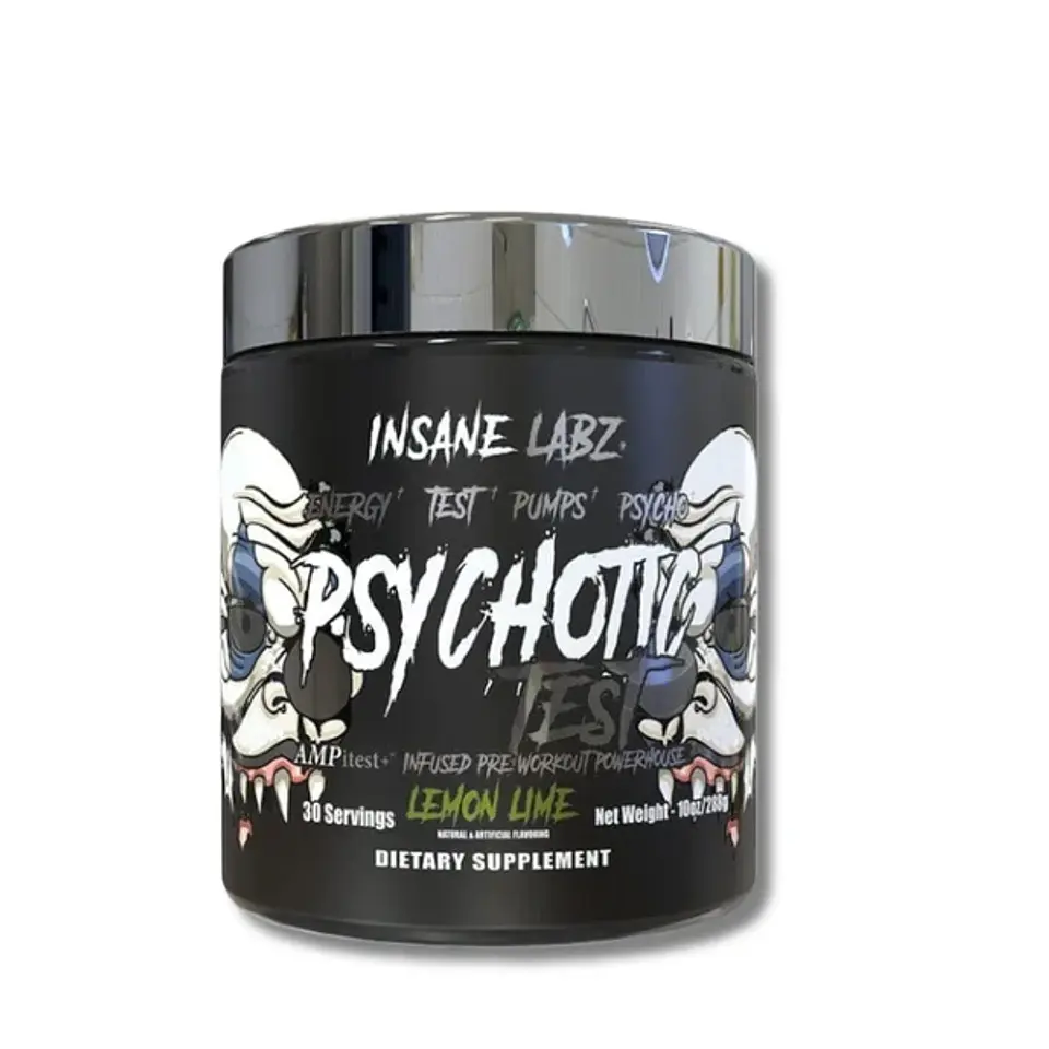 Pre entreno INSANE LABZ Psychotic TEST Infused - Lemon Lime (35 SERVICIOS) 1