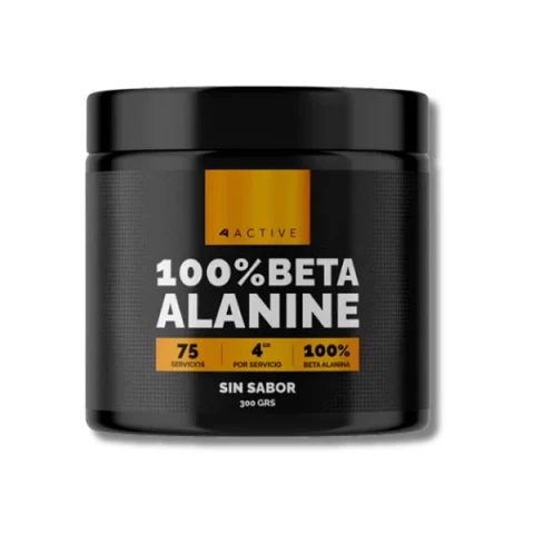4ACTIVE 100% BETA ALANINA 300 grs (75 servicios)