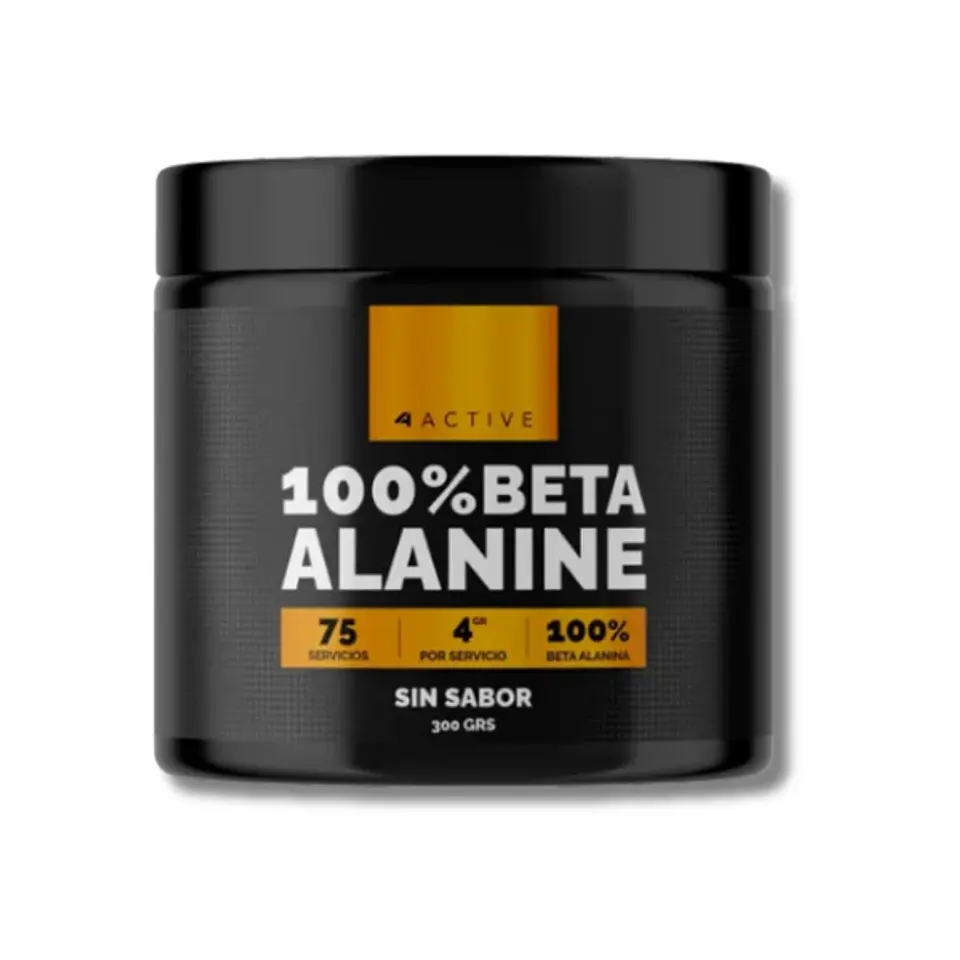 4ACTIVE 100% BETA ALANINA 300 grs (75 servicios) 1