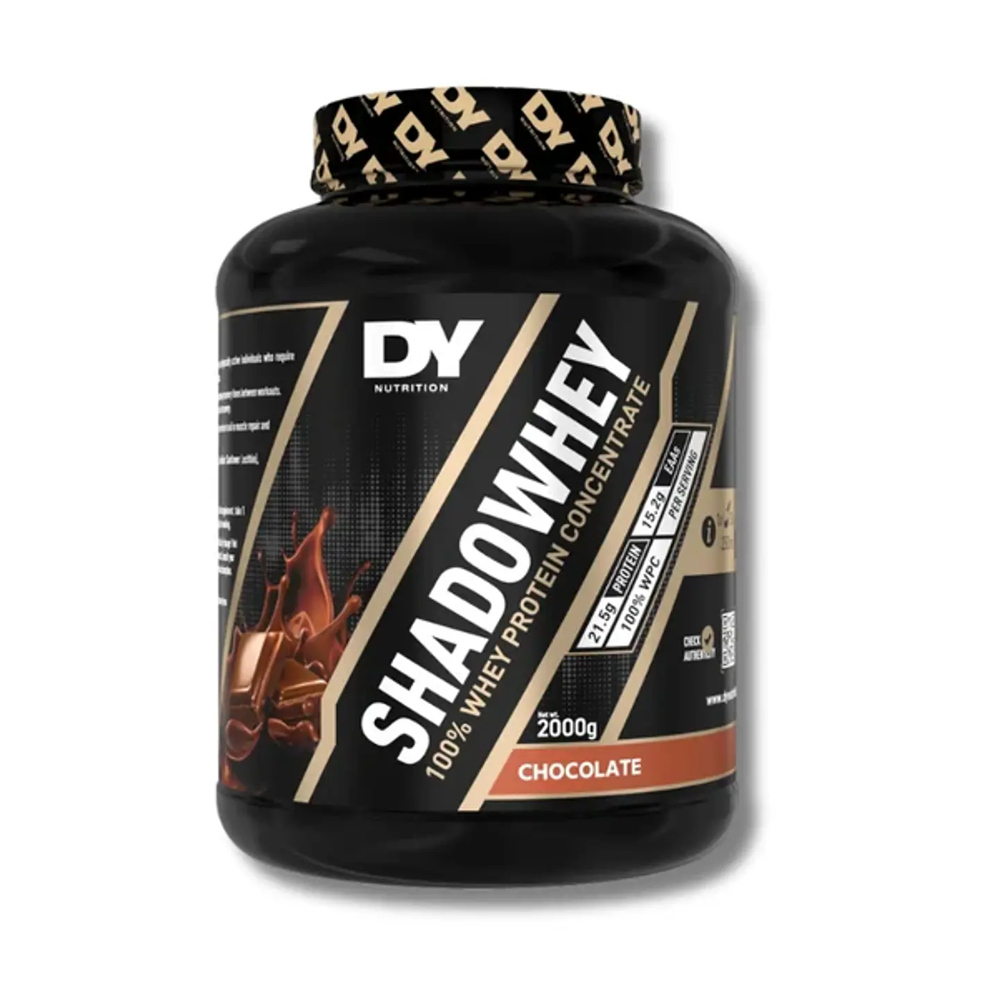 DY SHADOWHEY 100% Pure Whey Protein 2000 grs (66 servicios) Chocolate 1