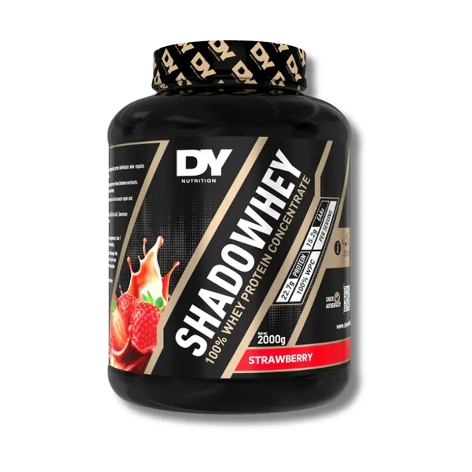 DY SHADOWHEY 100% Pure Whey Protein 2000 grs (66 servicios) Strawberry 1