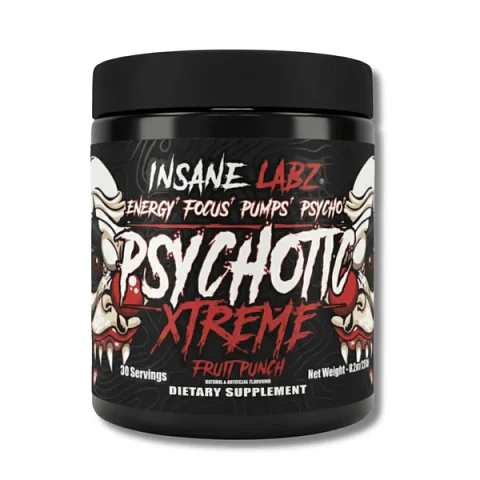 INSANE LABZ Psychotic XTREME USA 234 grs (30 servicios) Fruit Punch