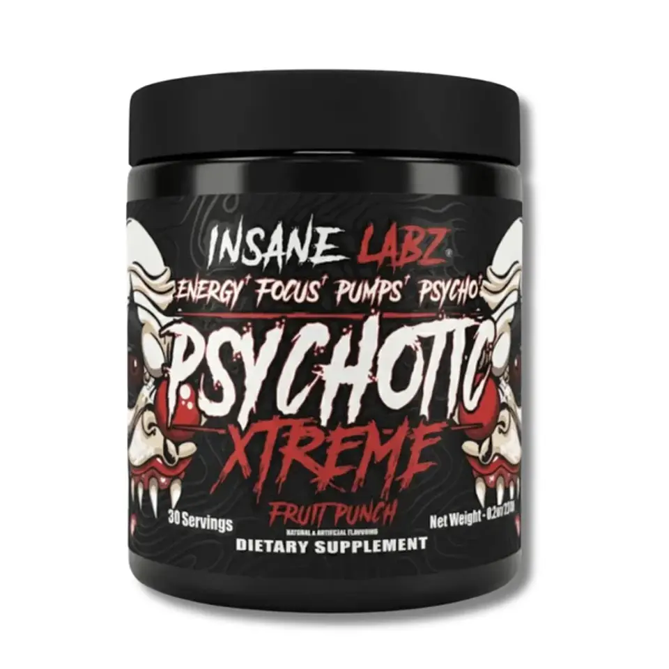 INSANE LABZ Psychotic XTREME USA 234 grs (30 servicios) Fruit Punch 1