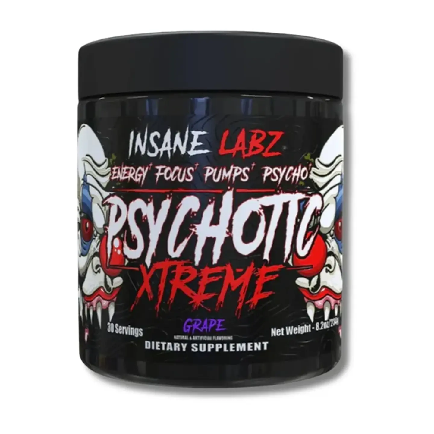 INSANE LABZ Psychotic XTREME USA 234 grs (30 servicios) Grape 1