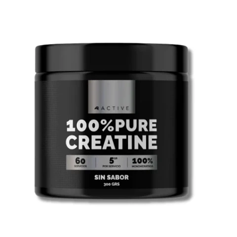 Creatina 4active 100% PURE Creatina 300 grs (60 servicios)