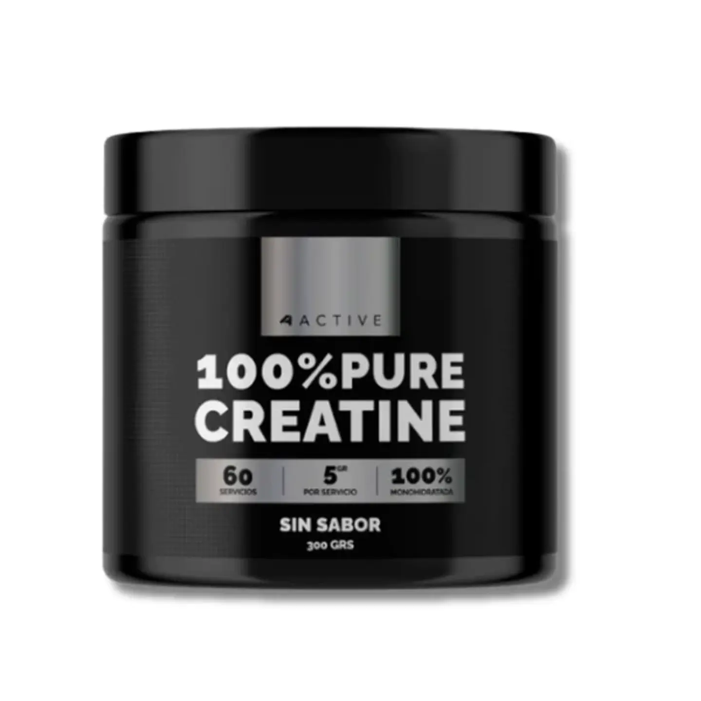 Creatina 4active 100% PURE Creatina 300 grs (60 servicios) 1