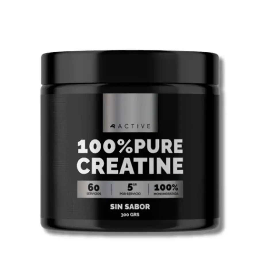 Creatina 4active 100% PURE Creatina 300 grs (60 servicios) 1