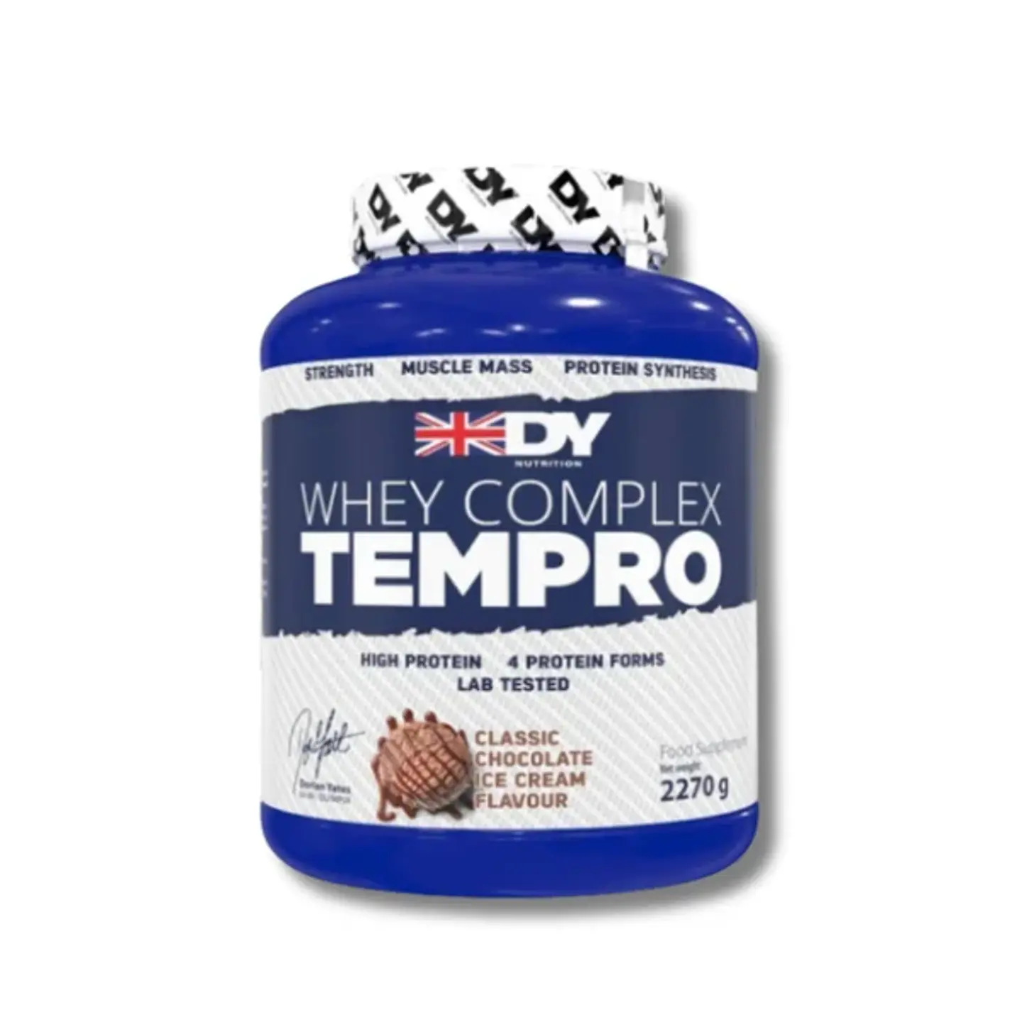 DY Whey COMPLEX TEMPRO 4 Protein Forms 2270 grs (75 servicios) Classic Chocolate Ice Cream 1