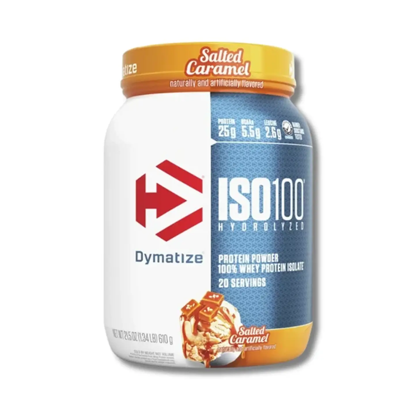 Dymatize ISO 100 Hydrolyzed 1.4 lbs (20 servicios) Salted Caramel 1