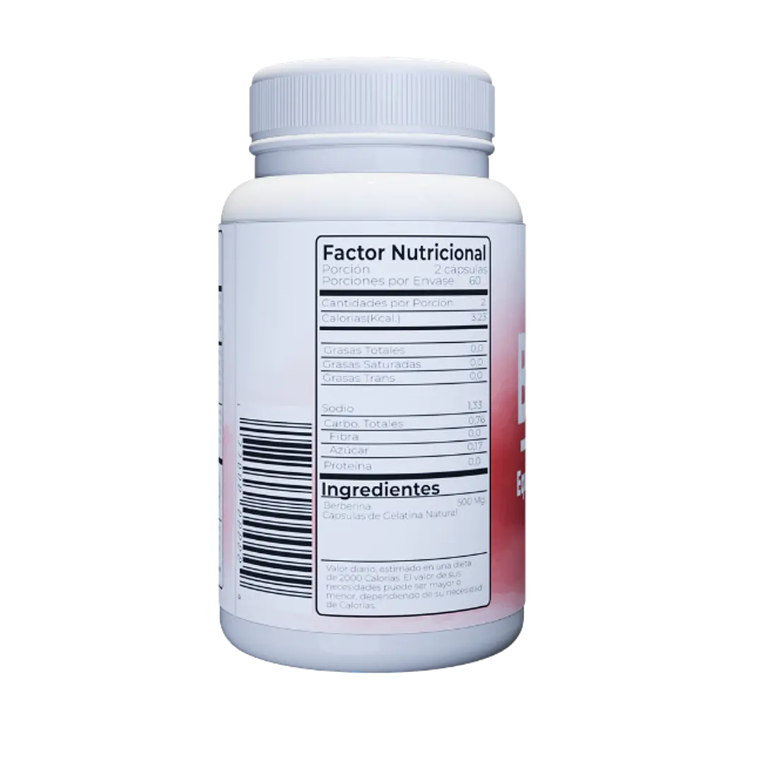 Berberina 60 Capsulas 500 mg. 2