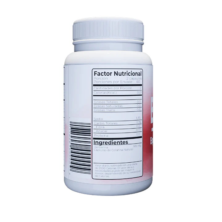 Berberina 60 Capsulas 500 mg. 2