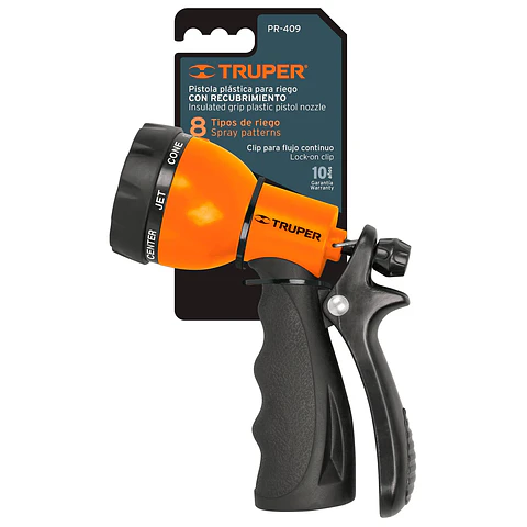 PISTOLA JARDIN PLASTICA 8 FUNCIONES