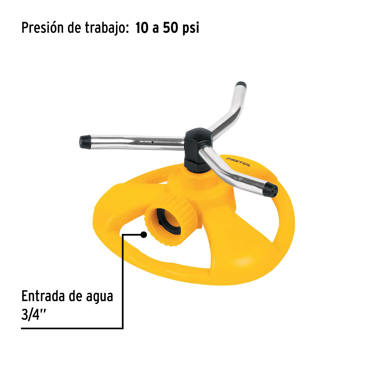 ASPERSOR 3 BRASOS ALUMINIO  2