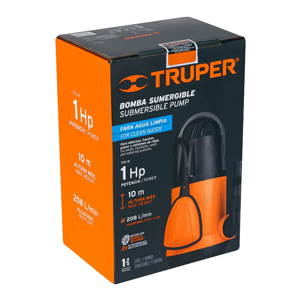 BOMBAS SUMERGIBLES PARA AGUA SUCIA PLASTICA  7