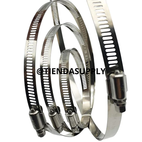 ABRAZADERA CREMALLERA PERFORADA  x 20 UNIDADES 