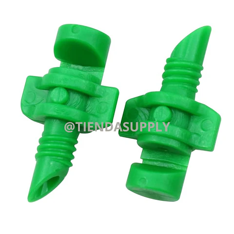 NEBULIZADOR MICROJET ROSCADO VERDE 5 MM ROCIA A 180 GRADOS - RADIO (0.4 - 0.8 M)