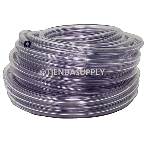 MANGUERA CRISTAL O TRANSPARENTE ROLLO 100 METROS 