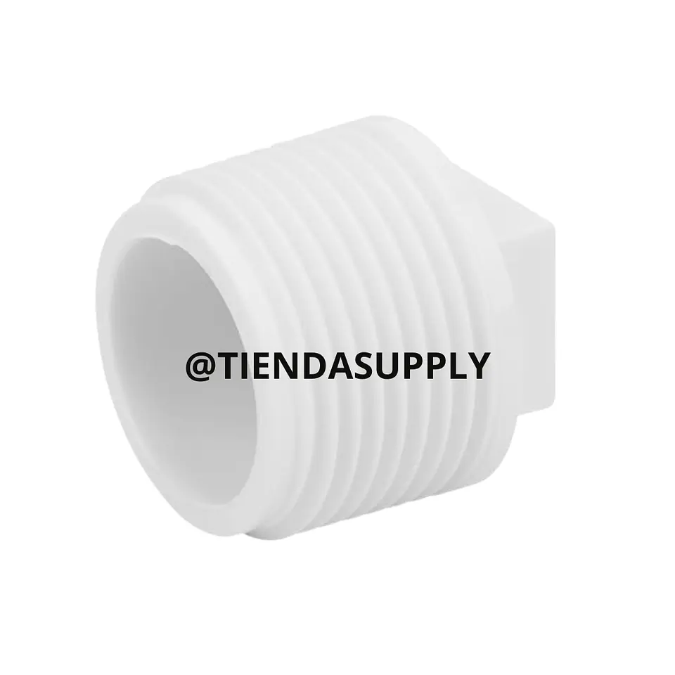 TAPON MACHO ROSCADO PVC  3