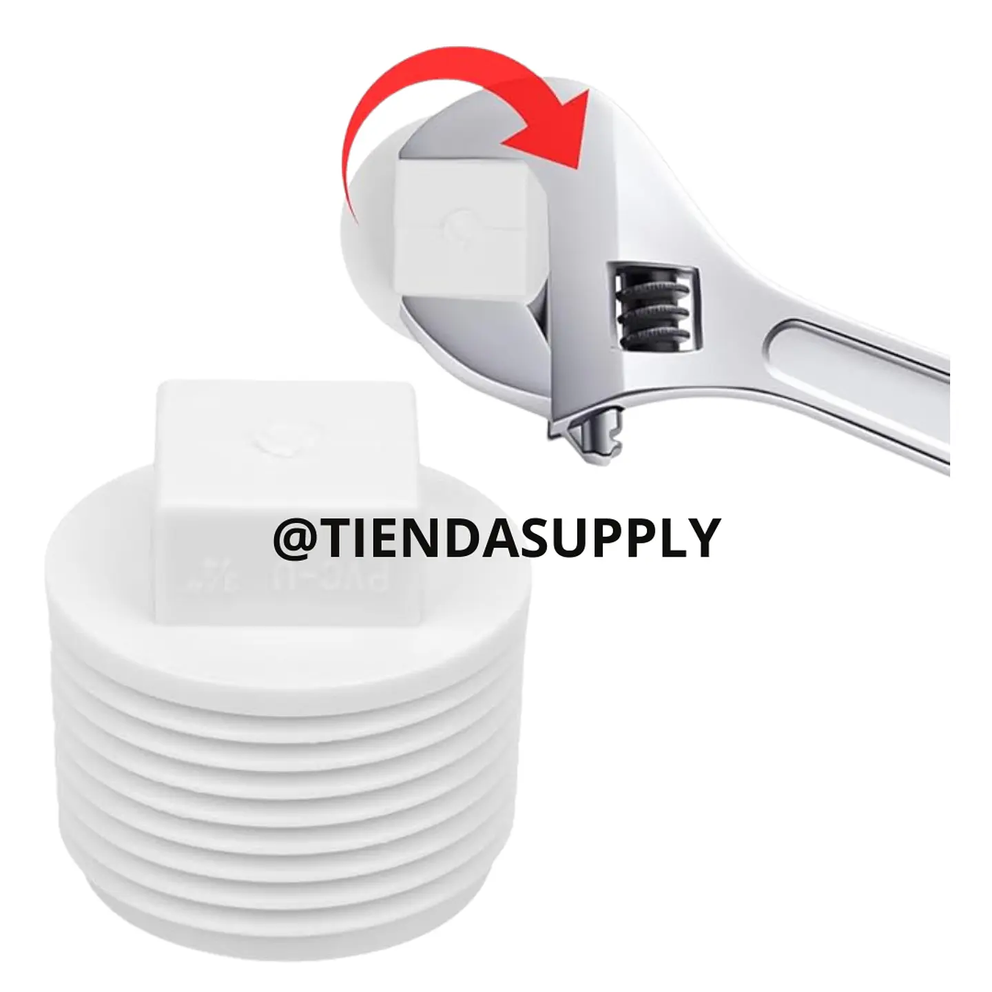 TAPON MACHO ROSCADO PVC  2