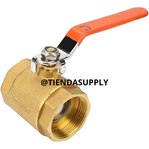 VALVULA DE PASO DORADA TIPO PESADO