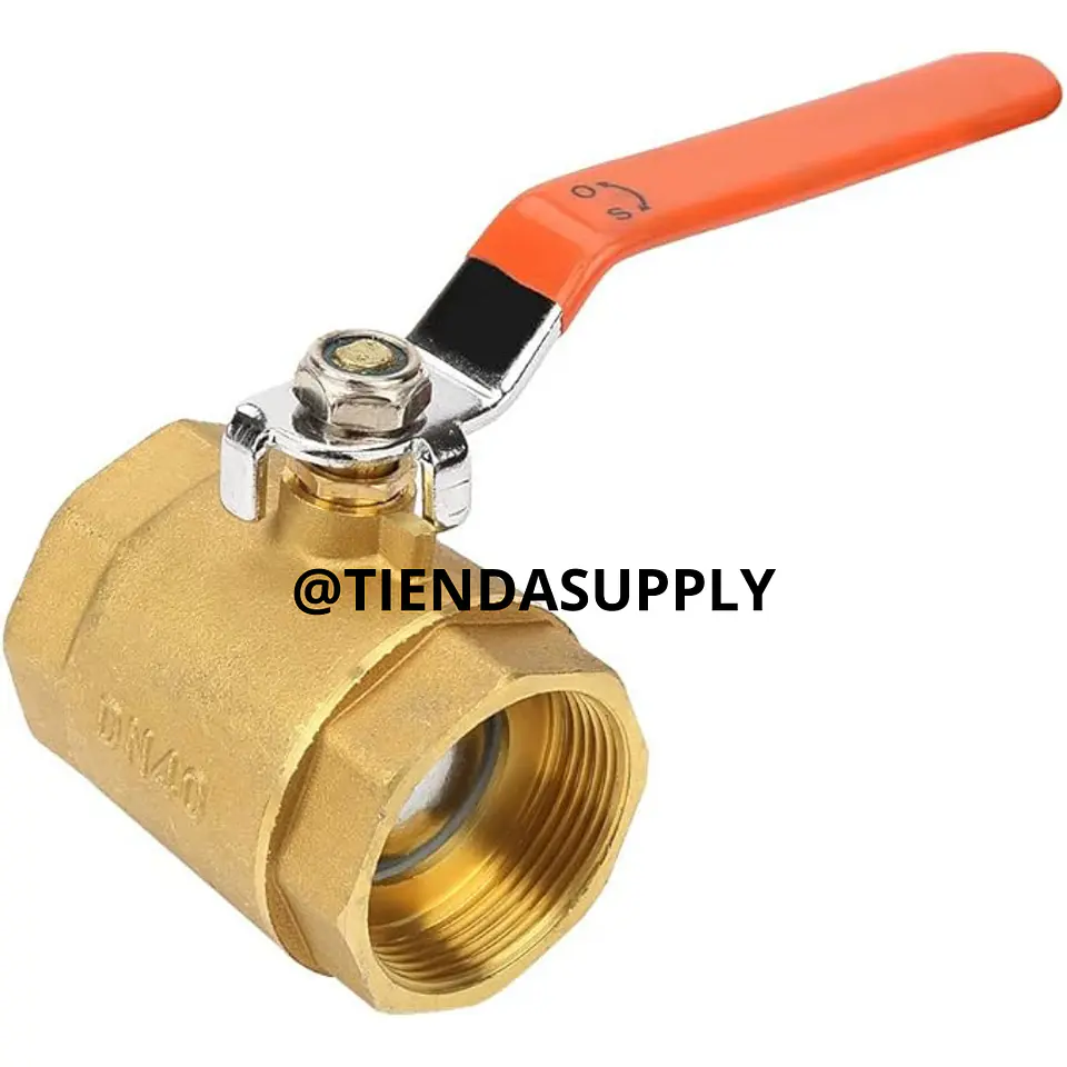 VALVULA DE PASO DORADA TIPO PESADO 1