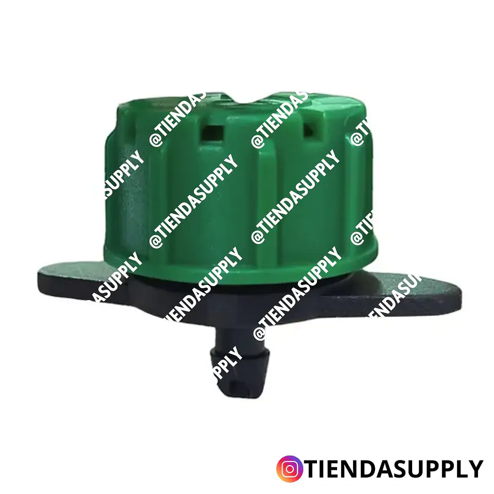 GOTERO VERDE PLASTICO AJUSTABLE (0 - 80 L/H) 1