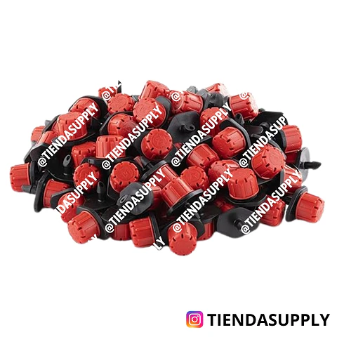 GOTERO ROJO PLASTICO AJUSTABLE (0 - 40 L/H)