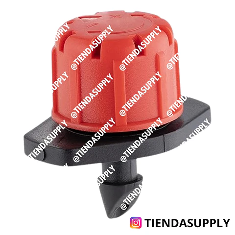 GOTERO ROJO PLASTICO AJUSTABLE (0 - 40 L/H)