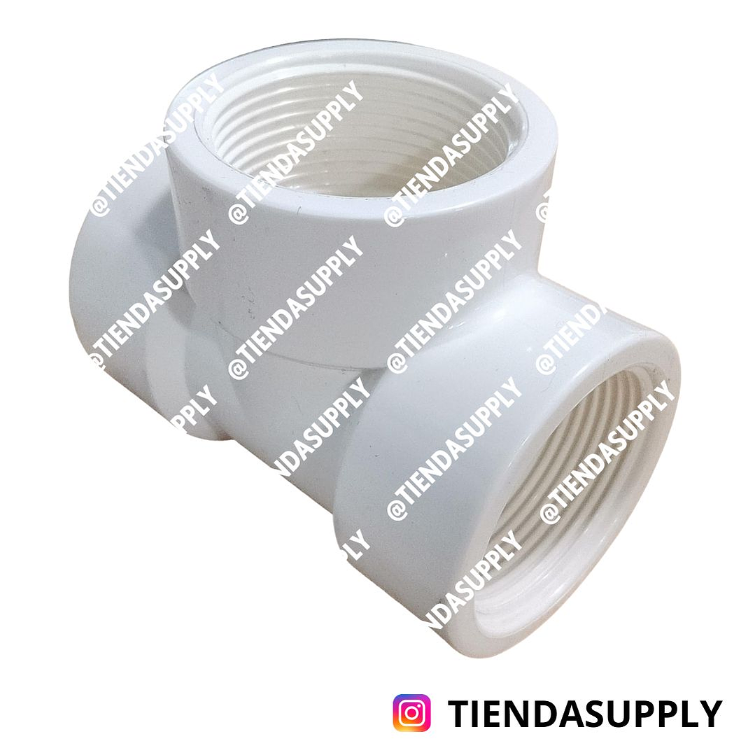 TEE PVC ROSCADO 2