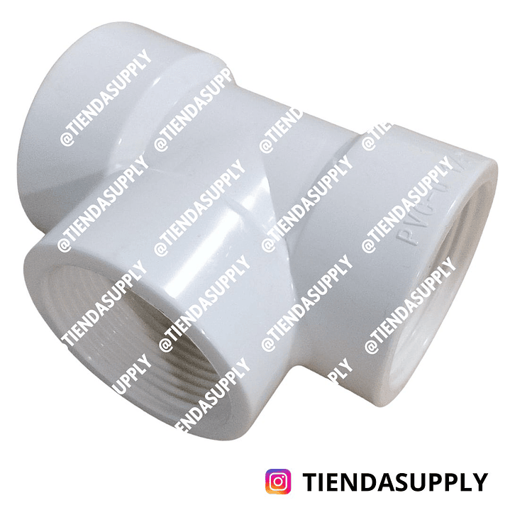 TEE PVC ROSCADO 1