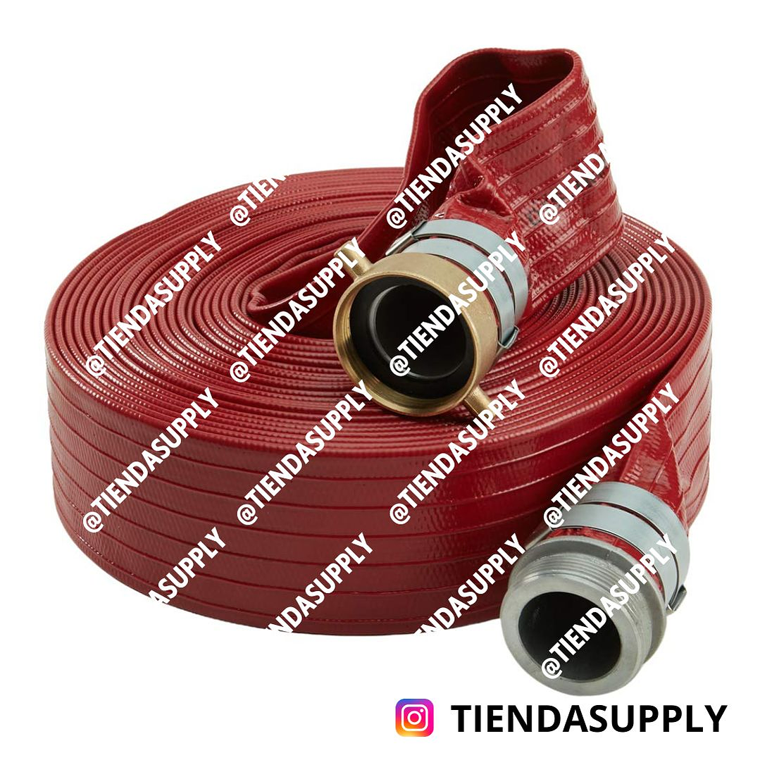MANGUERA PLANA ROJA ACOPLADA 1