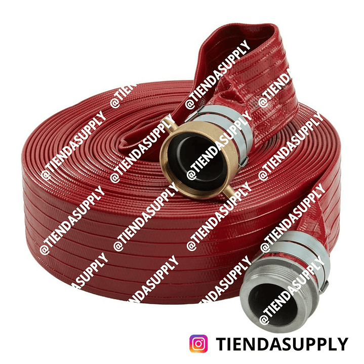 MANGUERA PLANA ROJA ACOPLADA 1