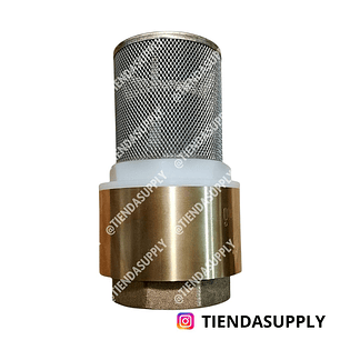 CHEQUE CON FILTRO EN ACERO INOX