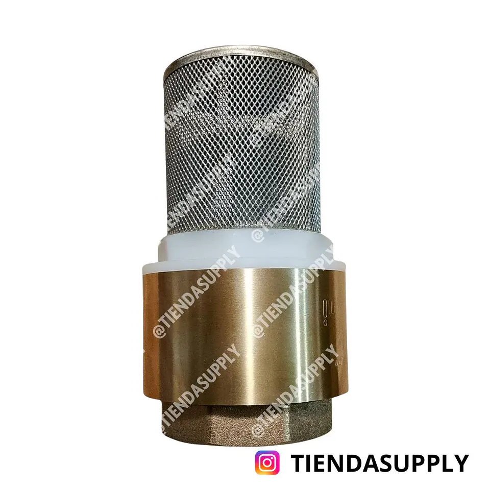 CHEQUE CON FILTRO EN ACERO INOX 1