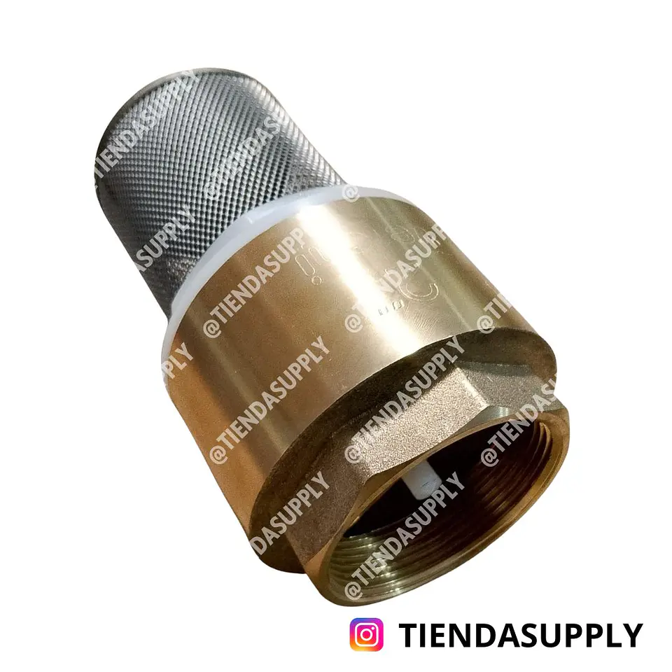 CHEQUE CON FILTRO EN ACERO INOX 2