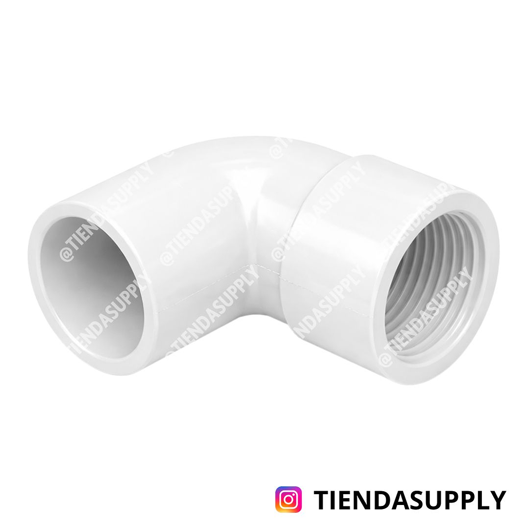 CODO LISO - ROSCADO 1/2