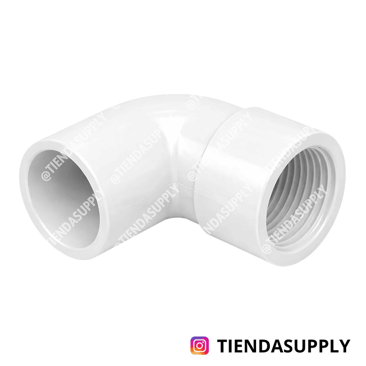 CODO LISO - ROSCADO 1/2