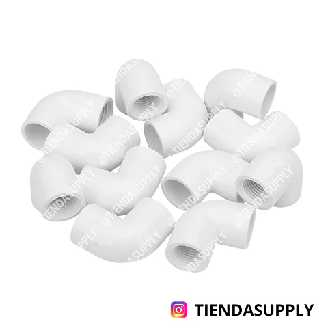 CODO LISO - ROSCADO 1/2" PVC