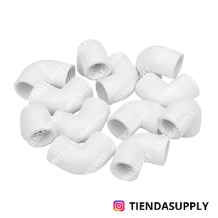 CODO LISO - ROSCADO 1/2